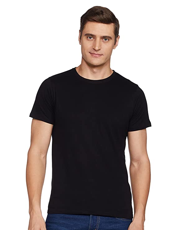 Men’s Round Neck Black Tees