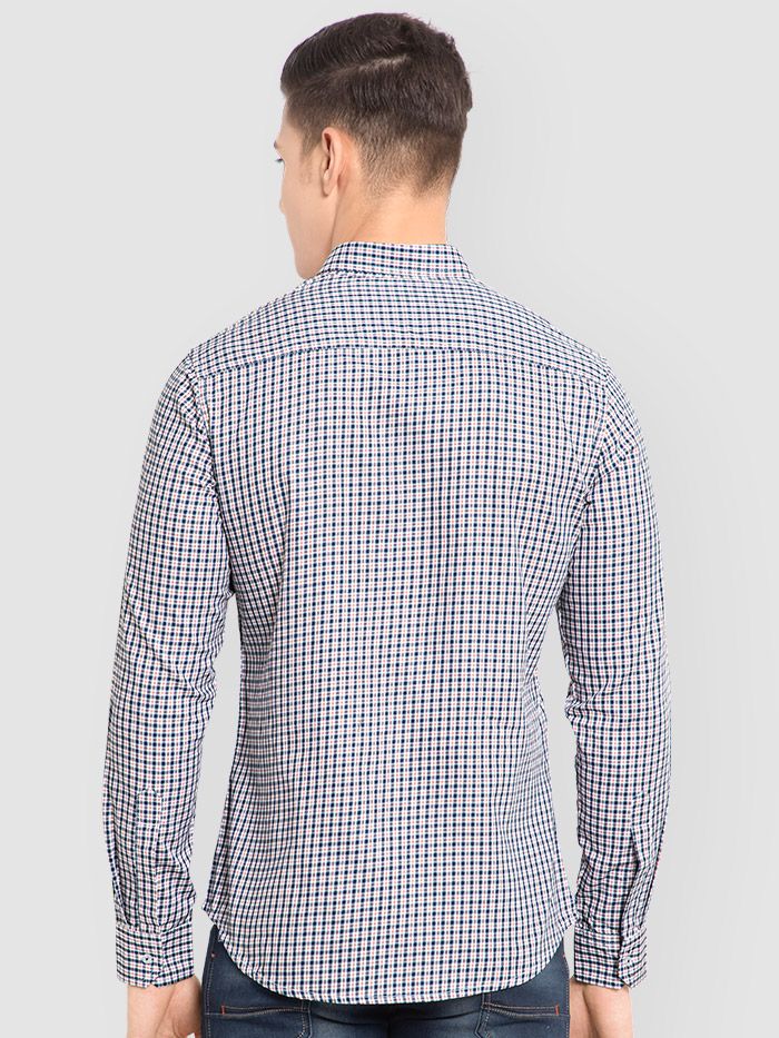 Multicolor Mini Checked Shirts for Men