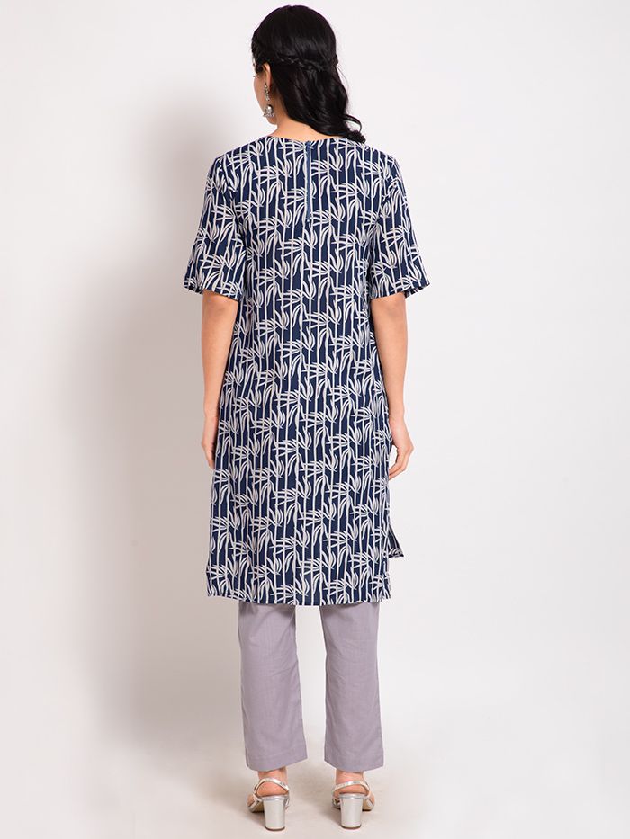 High-Low Rayon Cotton Kurta