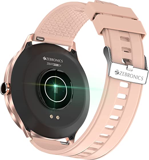 Round Dial Smart Fitness Band Rose Gold