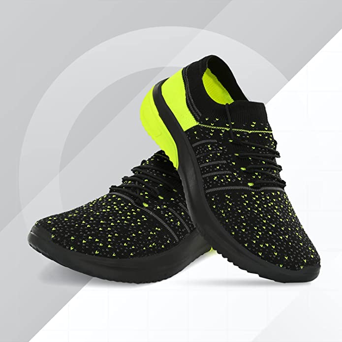 Centrino Mesh Sneaker Black & Parrot Green