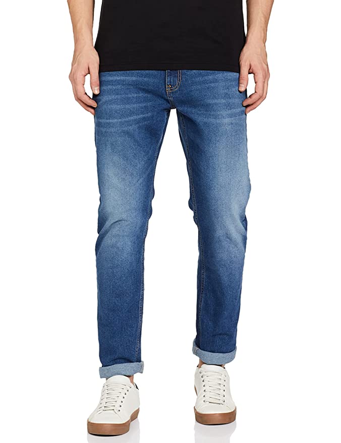 Men’s Casual Jeans Regula Fit Bright Blue H&S – shopership